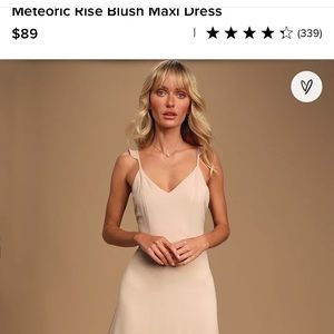 Meteoric Rise Blush Maxi Dress Lulus